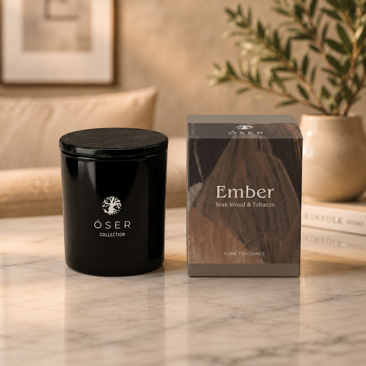 ember and tobacco candle Free from paraffin Tobacco Vanilla Soy Candle: Ember
